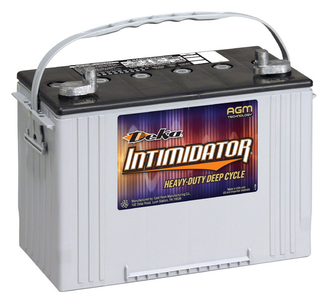 Batería marina DEKA Intimidator AGM de doble propósito, sellada y libre de mantenimiento